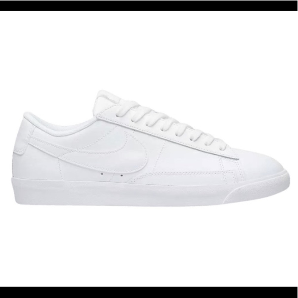 nike blazer low leather triple white